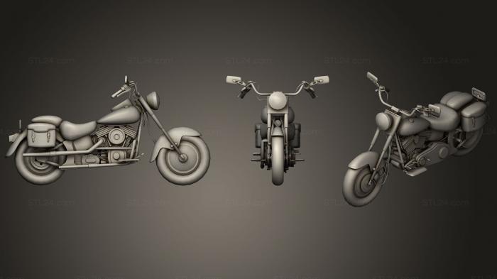 Vehicles (Motorcycle chopper, CARS_0406) 3D models for cnc
